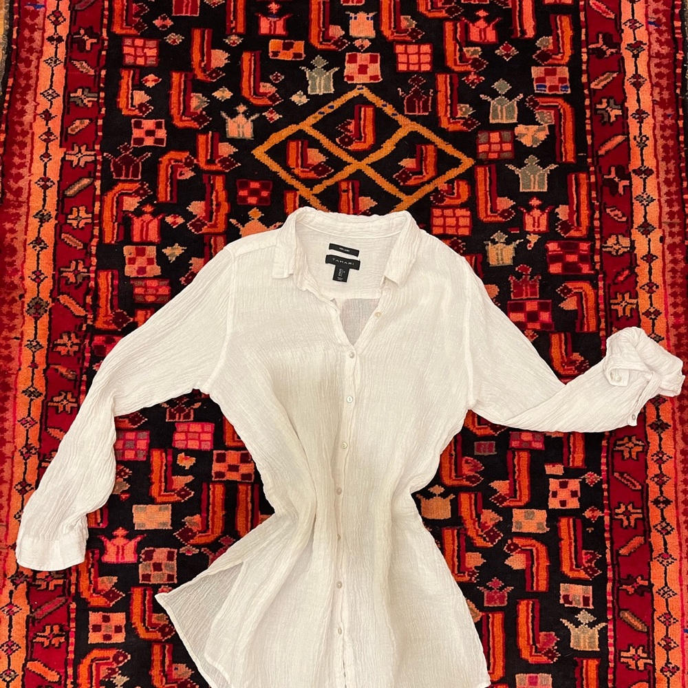 Tahari Linen Tunic - L